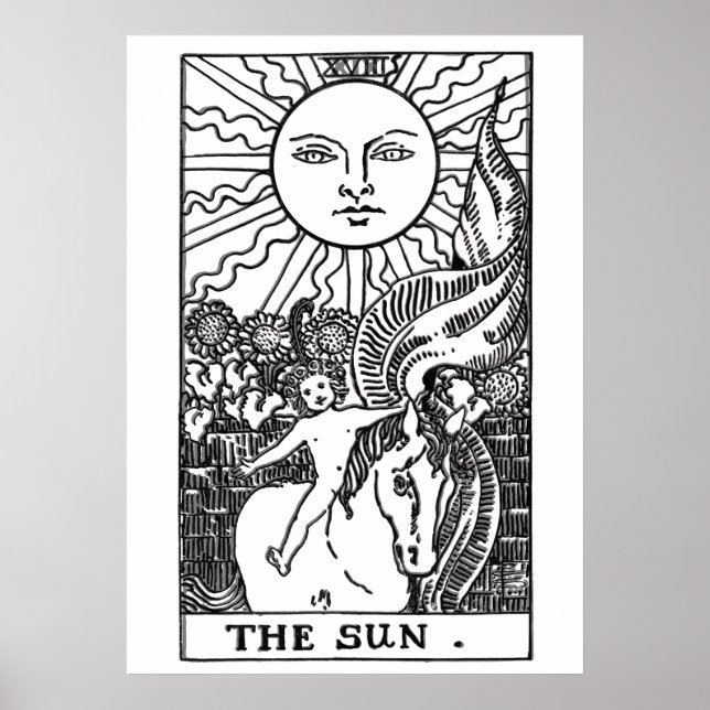 Sun Tarot Card Poster (Front)