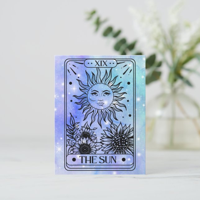 Sun Tarot Postcard (Standing Front)
