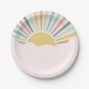 Sun Theme, Rainbow party, Sunshine,  Paper Plate