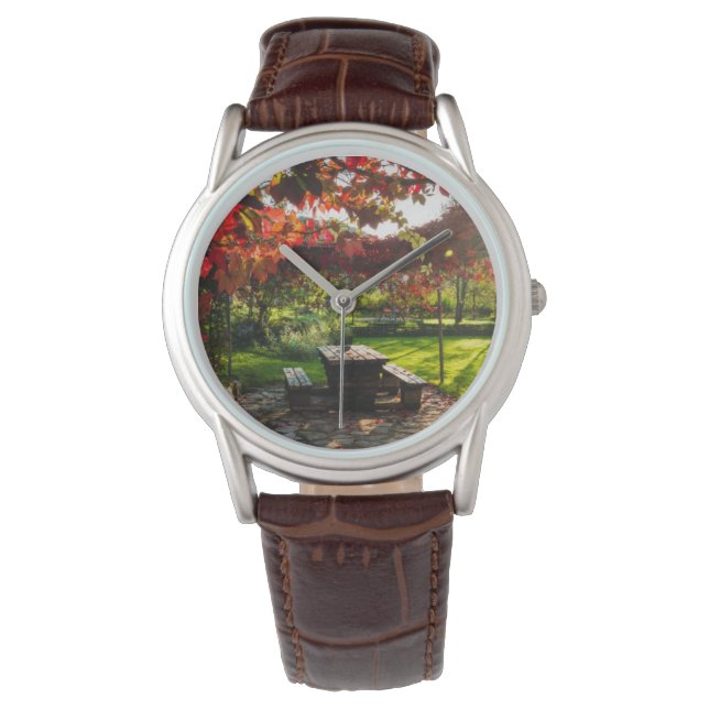 Sun through autumn leaves, Croatia Watch (Front)