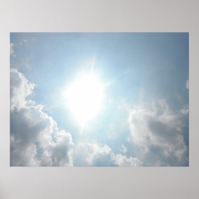 Sun Through the Clouds Poster (Front)