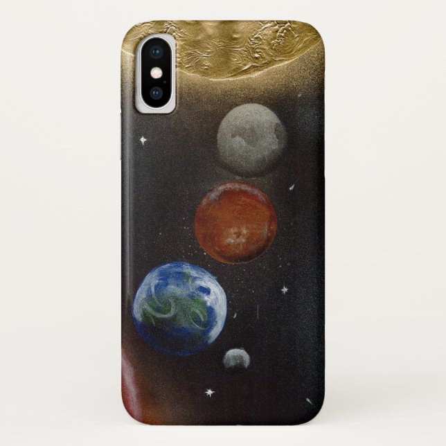 Sun to Mars Original Art iPhone Cover (Back)