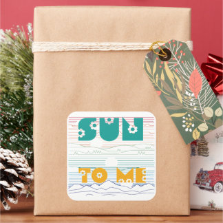 Sun To Me Square Sticker