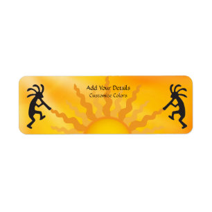 Sun Two Kokopelli Address Label