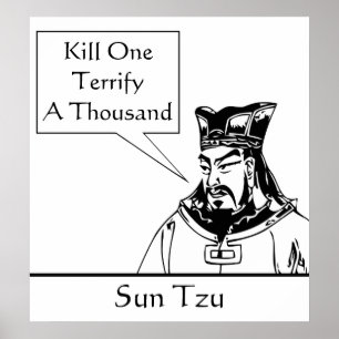 Sun Tzu and Quote Poster