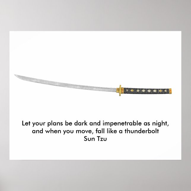 Sun Tzu quote Poster (Front)