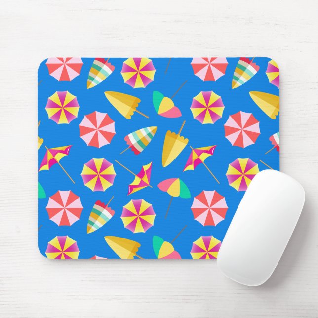 Sun Umbrellas Mouse Mat (With Mouse)