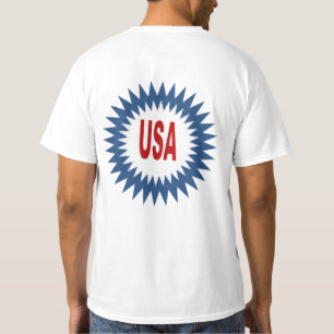 SUN USA Men's Back White T-shirt