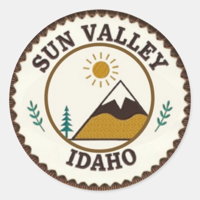 Sun Valley Classic Round Sticker (Front)