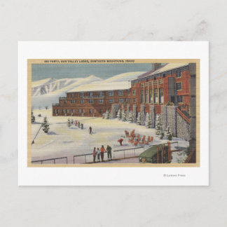 Sun Valley, ID - Ski Party at Lodge Sawtooth Invitation Postcard