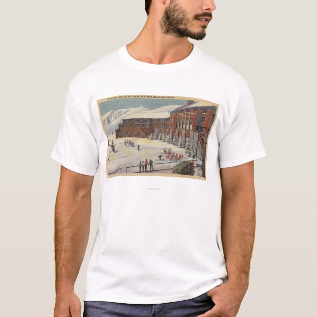 Sun Valley, ID - Ski Party at Lodge Sawtooth T-Shirt (Front)