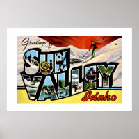 Sun Valley Idaho 20x30 Poster Print