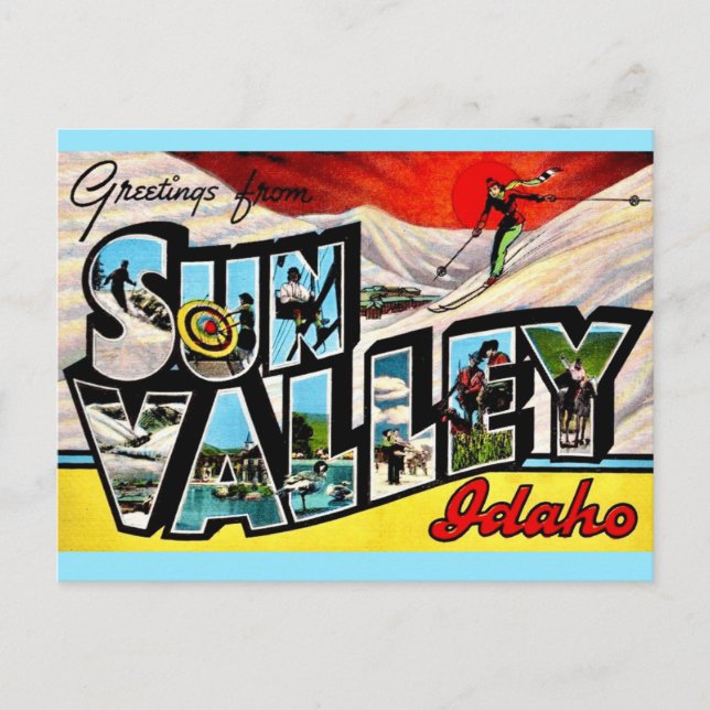 Sun Valley Idaho Greeting Postcard (Front)
