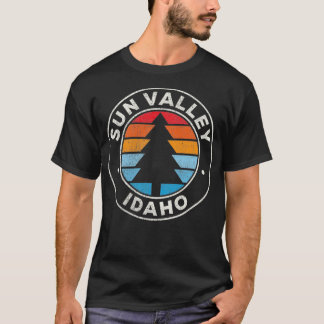 Sun Valley Idaho ID Vintage Graphic Retro 70s Pull T-Shirt