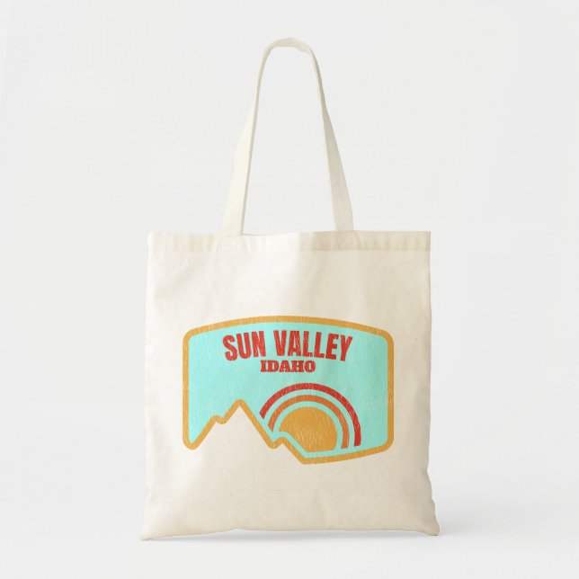 Sun Valley Idaho Mountain Tote Bag (Front)