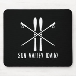 Sun Valley Idaho Ski Skiing Skis Skier Vacation Ho Mouse Mat