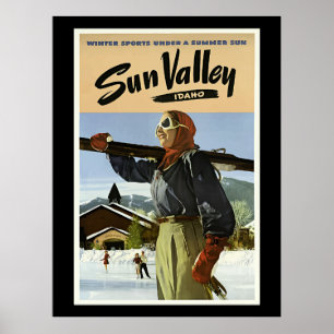 Sun Valley, Idaho travel  Poster