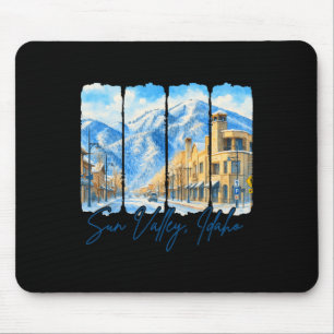 Sun Valley Idaho Traveling Brushstroke Sun Valley Mouse Mat