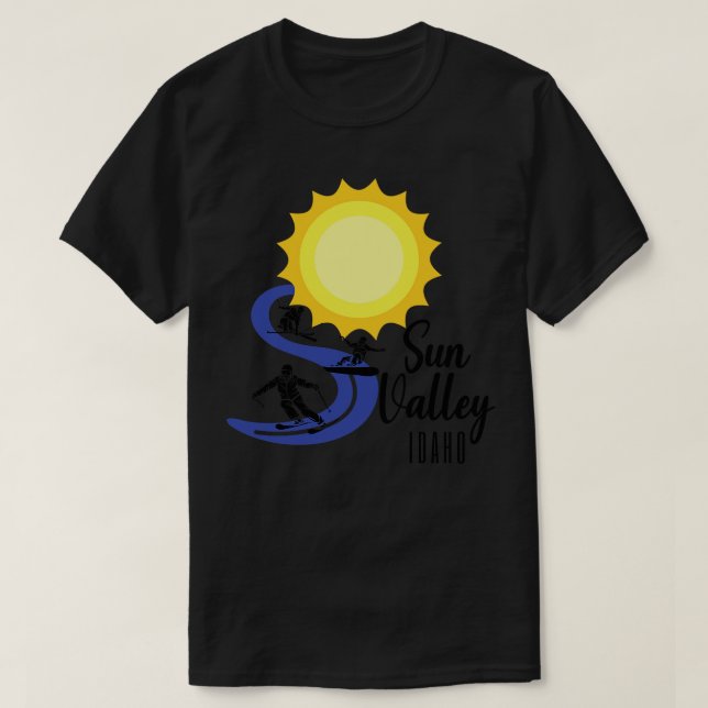 Sun Valley Idaho USA Gift Ideas For The Ski Enthus T-Shirt (Design Front)