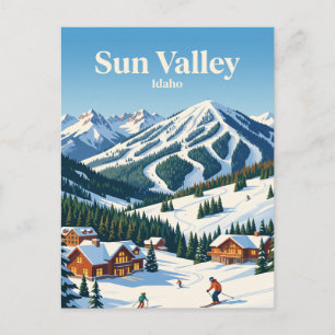 Sun Valley Idaho USA Postcard