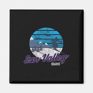 Sun Valley Idaho Usa Ski Resort Snowboarding Magnet