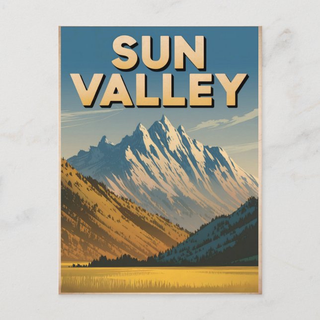 Sun Valley Idaho Vintage Postcard (Front)