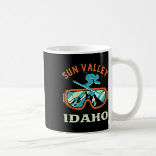 Sun Valley Idaho Vintage Retro Skiing And Snowboar Coffee Mug