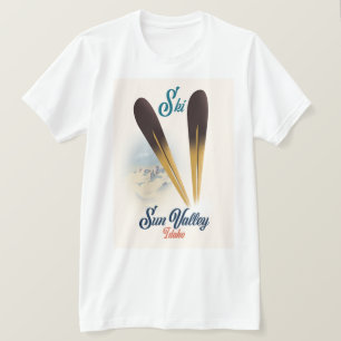 Sun Valley Idaho vintage style ski poster T-Shirt