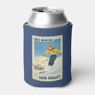 Sun Valley, Idaho Vintage Travel can cooler