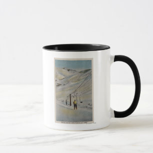 Sun Valley, IDMountain Scene, Ski Lifts in Mug