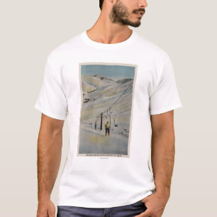 Sun Valley, IDMountain Scene, Ski Lifts in T-Shirt