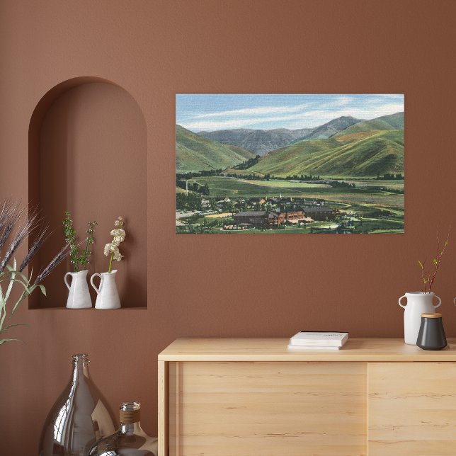 Sun Valley, IDSummer Scene of Sun Valley Lodge Canvas Print (Creator Uploaded)