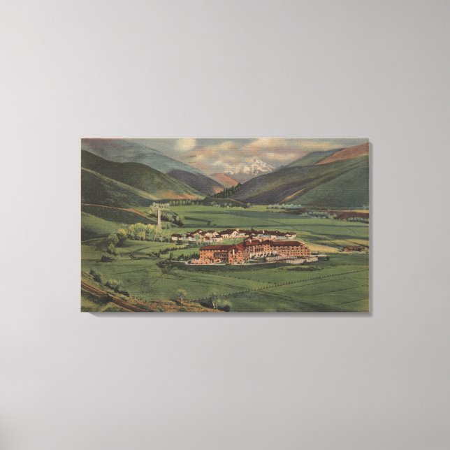 Sun Valley, IDView of Sun Valley Lodge Canvas Print (Front)