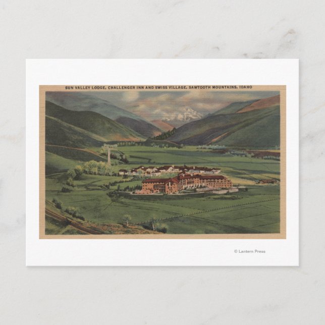 Sun Valley, IDView of Sun Valley Lodge Postcard (Front)