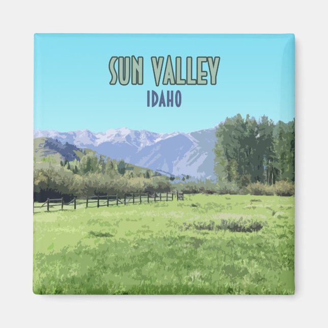 Sun Valley Ketchum Idaho Magnet (Front)