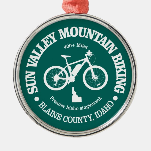 Sun Valley (MTB) Metal Tree Decoration (Front)