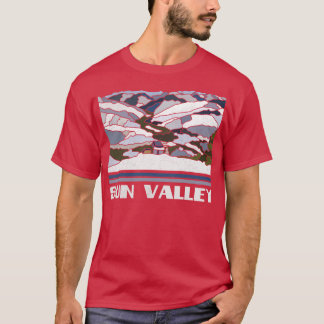 Sun Valley Ski Resort Alpine Skiing Mountains Wint T-Shirt