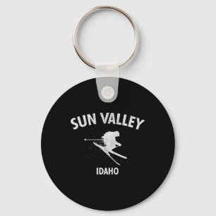 Sun Valley Skiing Tee Idaho Ski Key Ring
