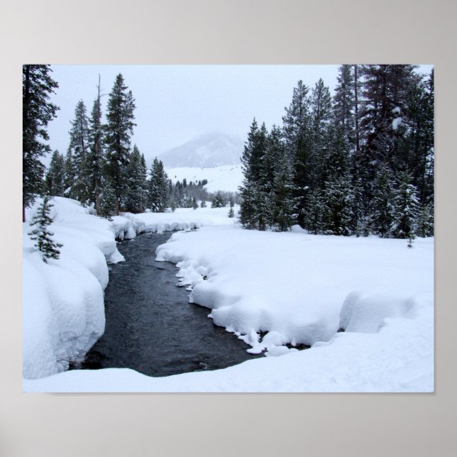 Sun Valley Snow Stream Print (Front)