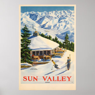 Sun Valley Vintage Travel Poster Prints
