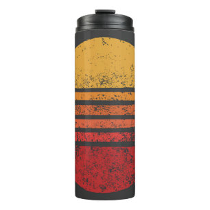 SUN Vintage Grunge Circle Illustrationsvintage, ci Thermal Tumbler