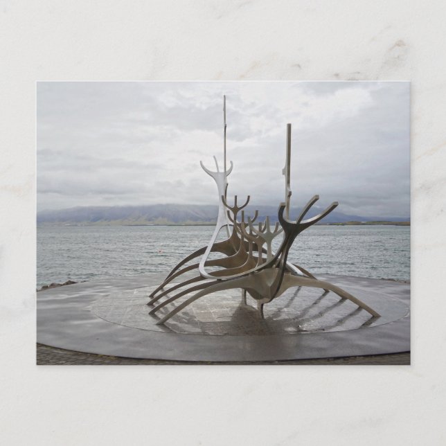 Sun Voyager Sculpture, Reykjavik, Iceland Postcard (Front)