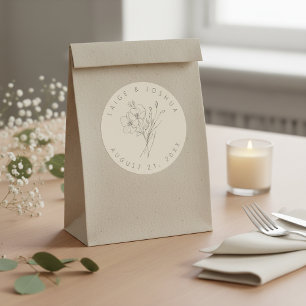 Sun-Washed Garden Wedding ID1283 Classic Round Sticker