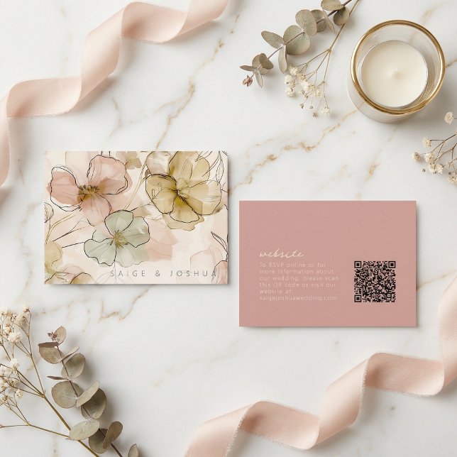 Sun-Washed Garden Wedding Website ID1283 Enclosure Card (Creator Uploaded)
