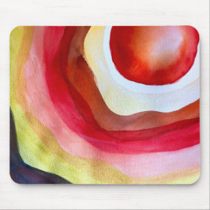 Sun watercolor sunset art mouse mat