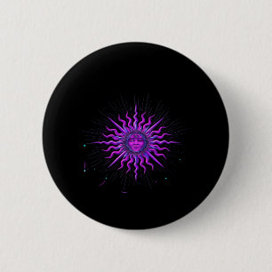 Sun - Whimsigoth Graphic 6 Cm Round Badge