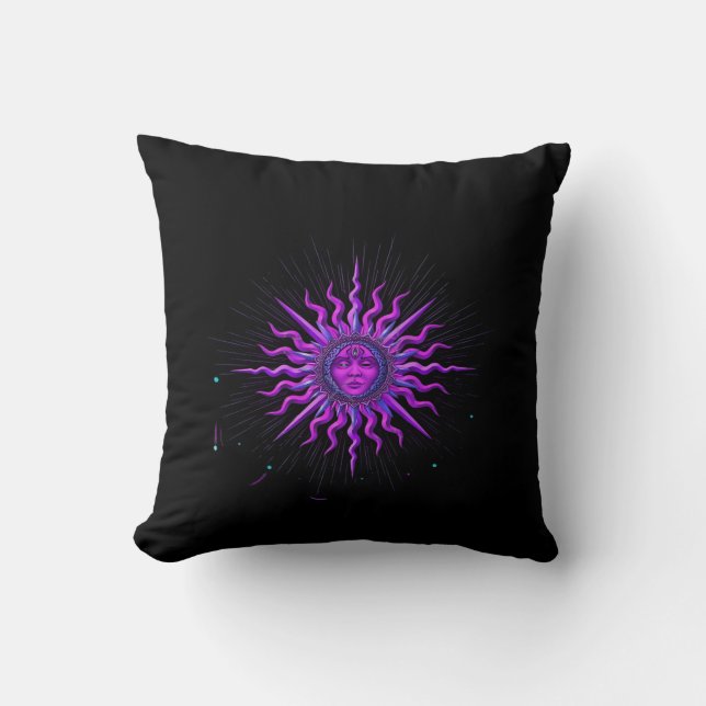 Sun - Whimsigoth Graphic Cushion (Front)
