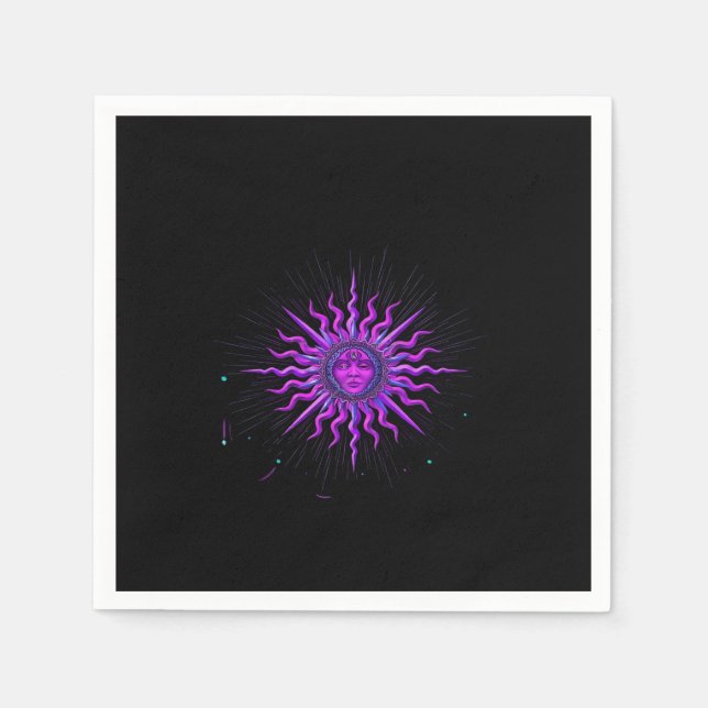 Sun - Whimsigoth Graphic Napkin (Front)