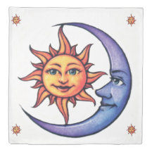 sun with blue moon