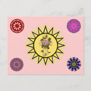 Sun With Cross Postcard